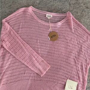 BiBi Light Pink Crew Neck Sweater